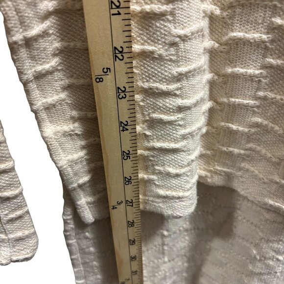 Anthropologie Ro & De Womens Textured Cream Long Sleeve Knit Top Size M - Picture 5 of 7